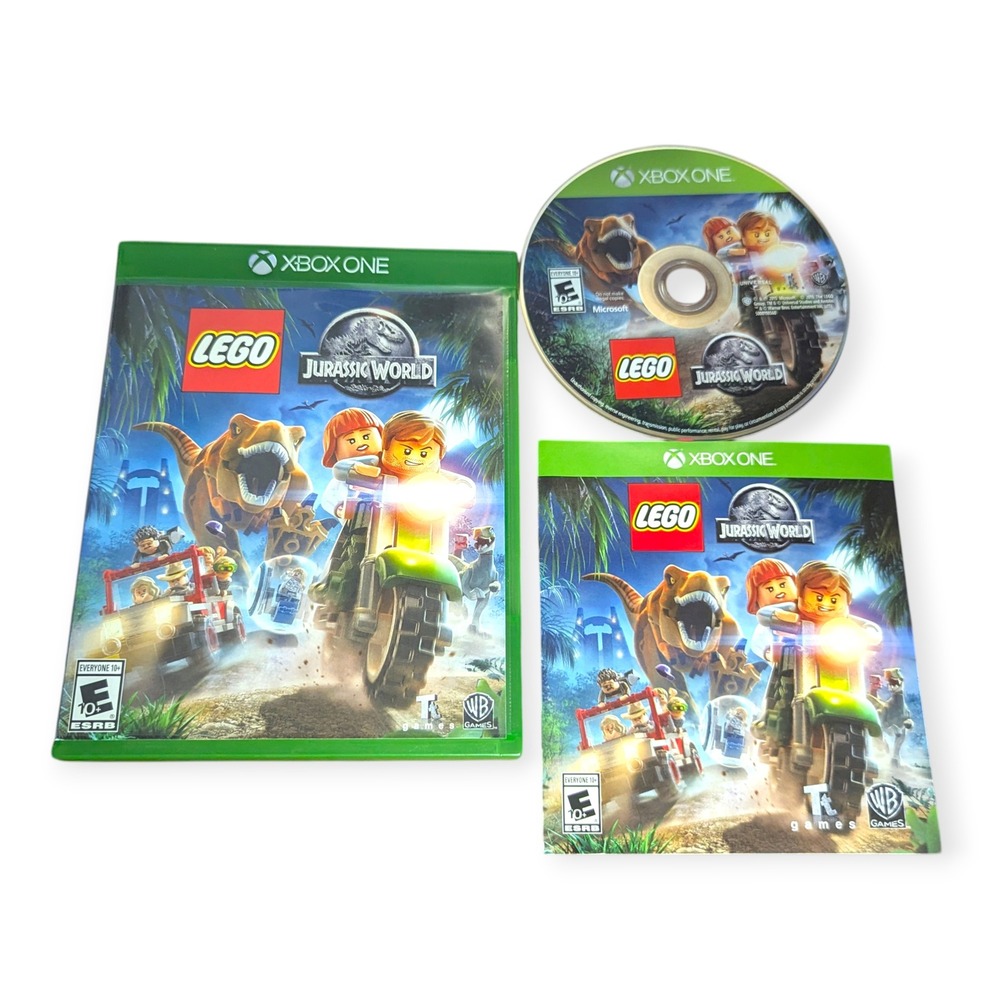 LEGO Jurassic World Xbox One‎ Video Game Physical Disc with Case and Insert